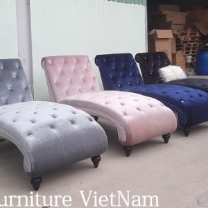 Ghế sofa văng vải nhung